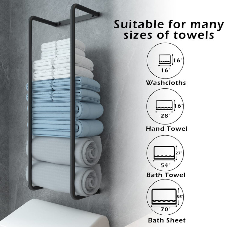 Wall hanging towel discount storage